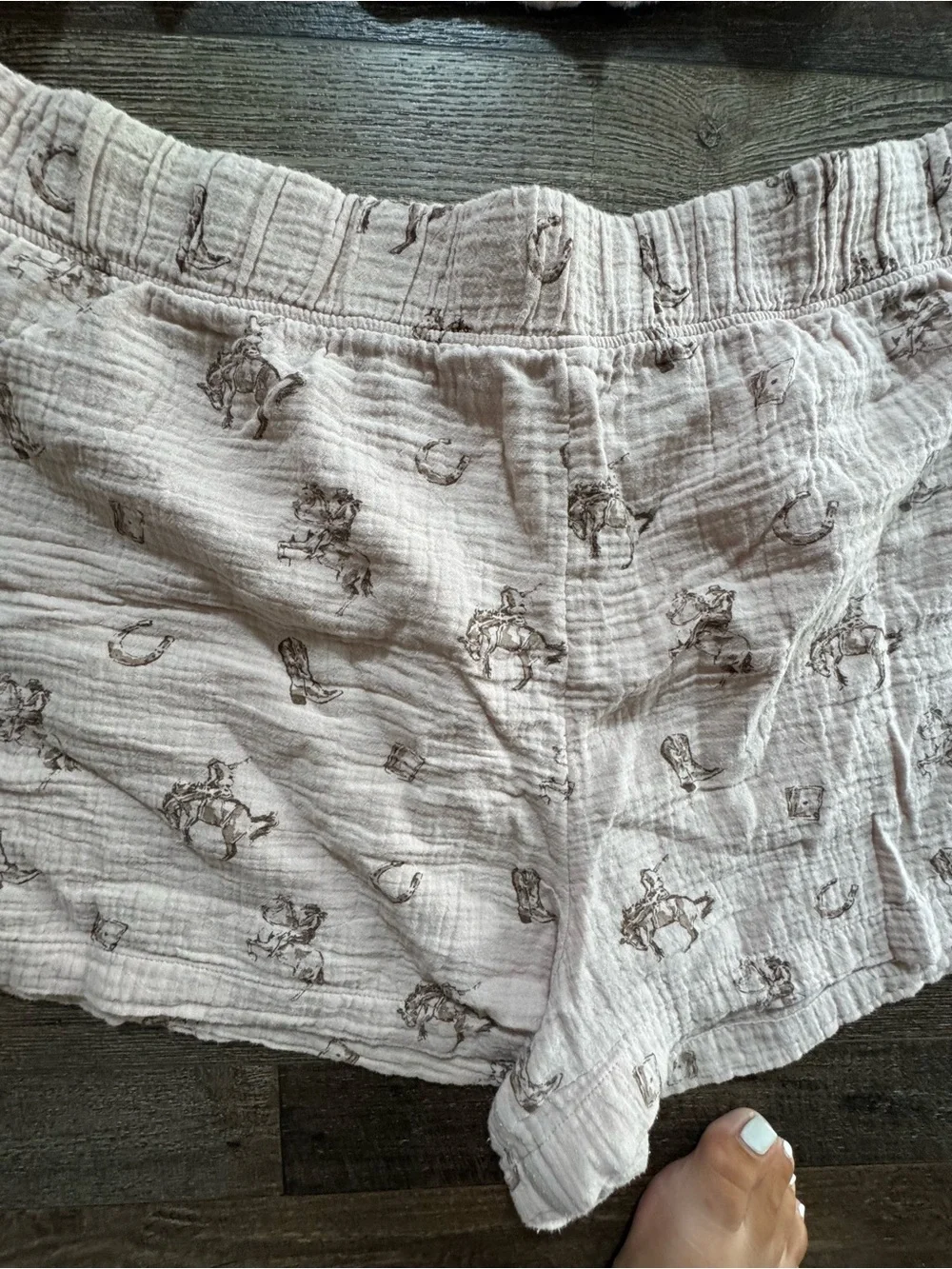 American Eagle Outfitters Light Pink Printed Short Pajama Set - Picture 2 of 6